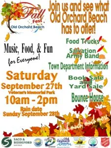 flyer with fall leaves