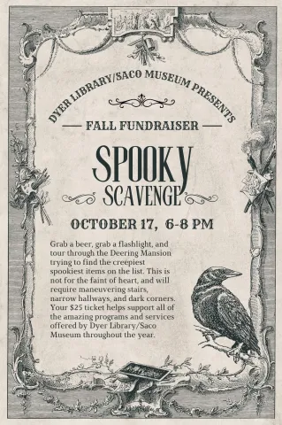 old-timey design with a raven