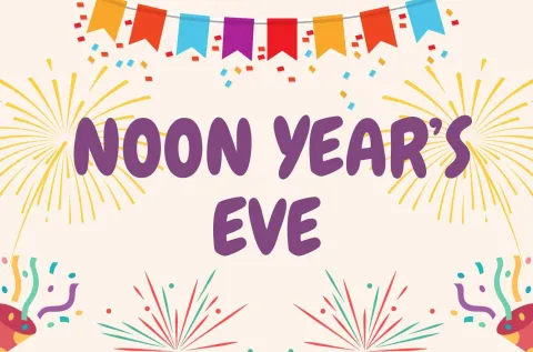 fireworks and party horns