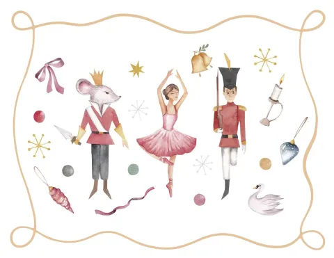 ballerina and nutcracker