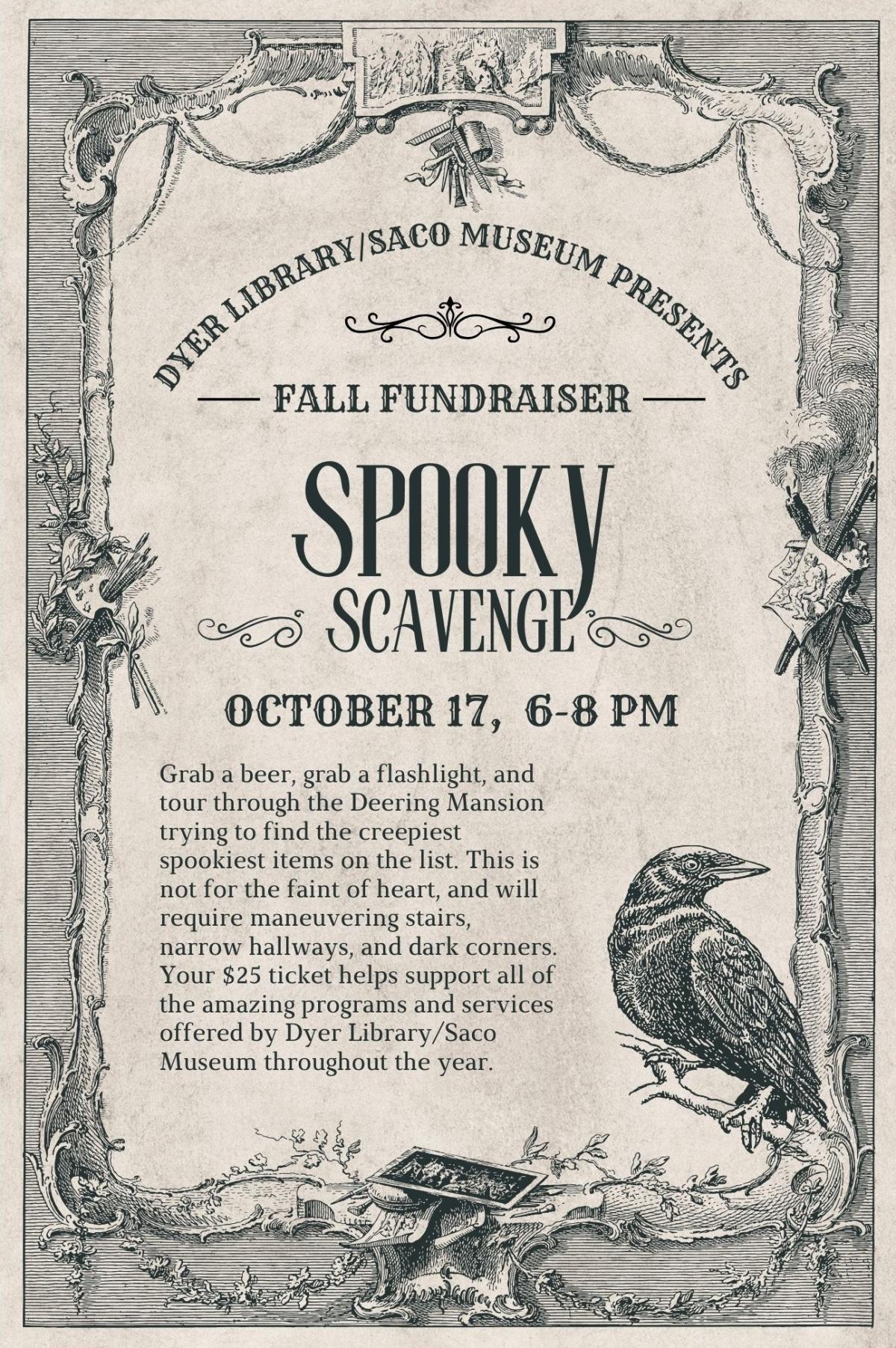 old-timey design with a raven