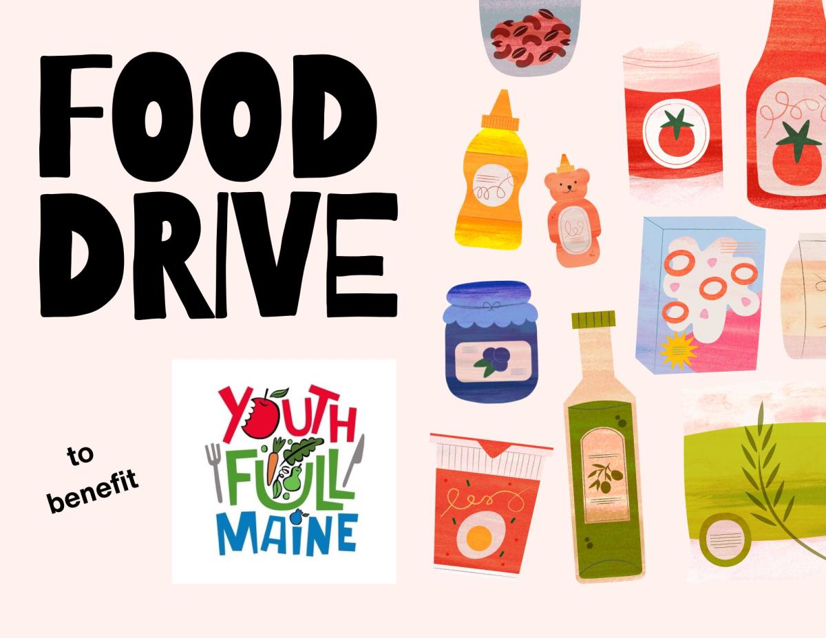 drawings of food items like ketchup, mustard, jam, oil