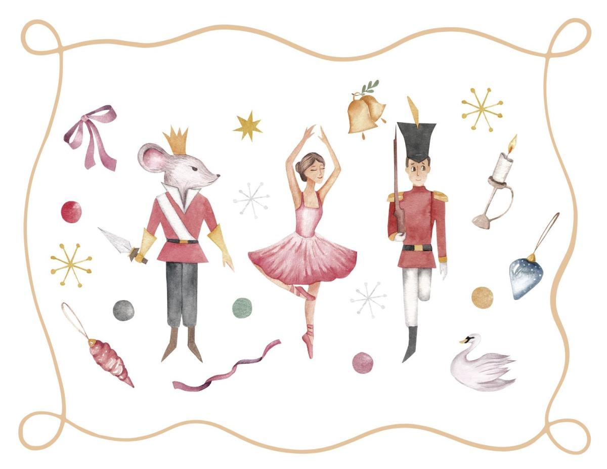 ballerina and nutcracker